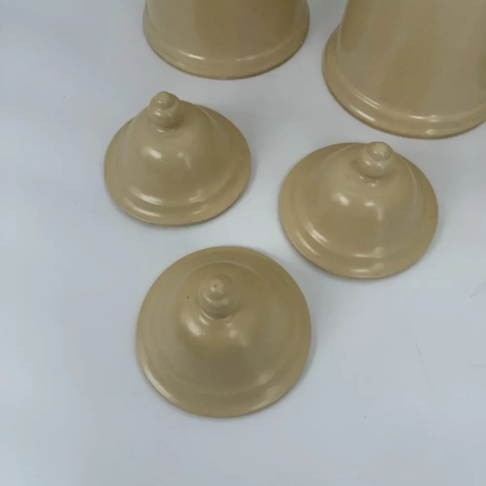 Pfaltzgraff USA Village Canister Set Flour Coffee Sugar w/Lids (3 Piece Set)